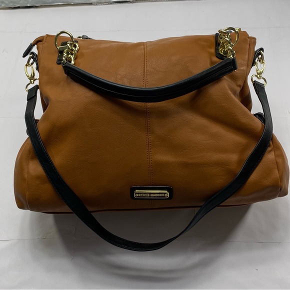 Steve Madden Handbags - STEVE MADDEN Brown Shoulder Bag Purse Faux Leather